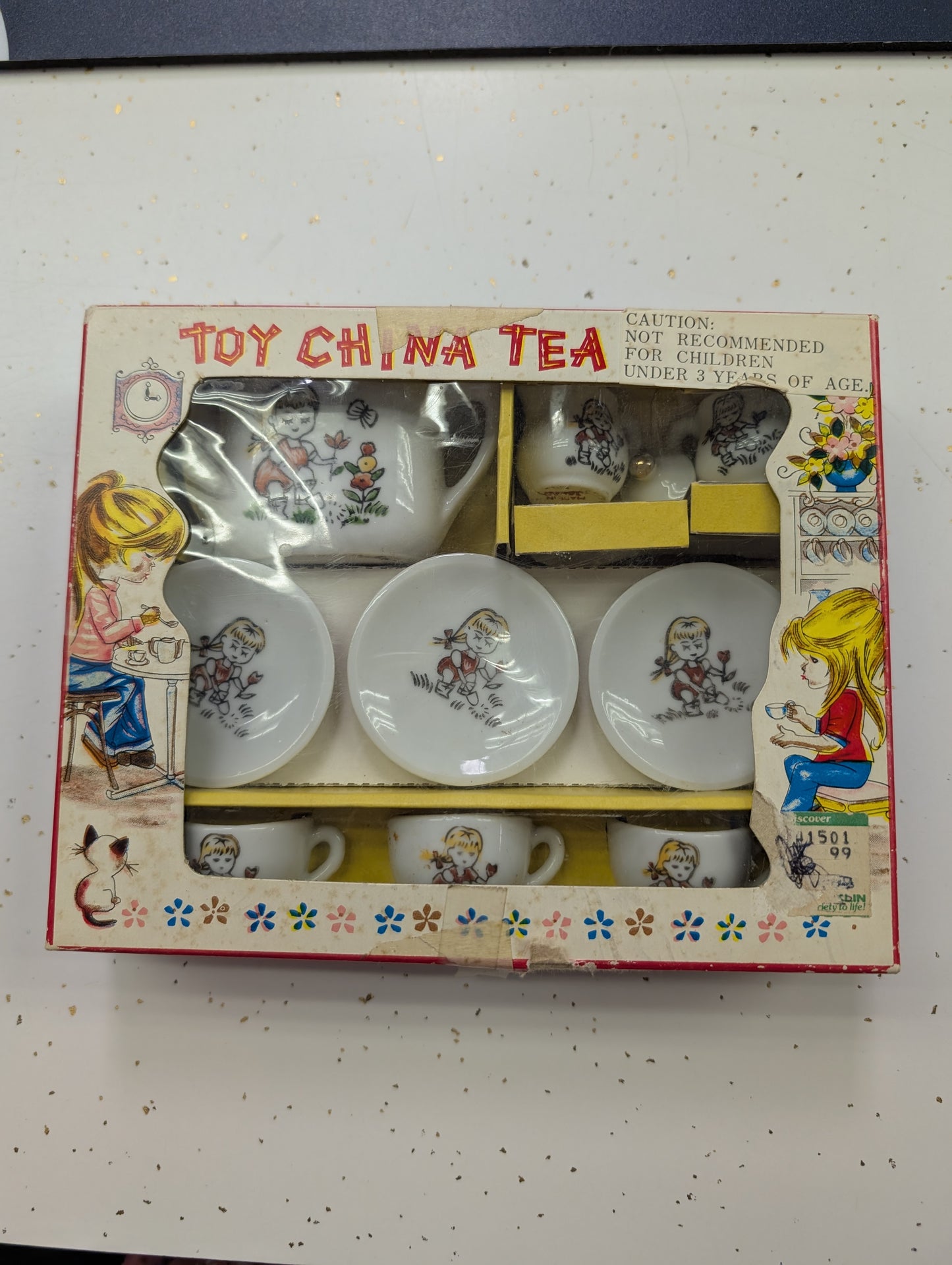 Vintage 9-piece Toy Tea Set - China made in Japan