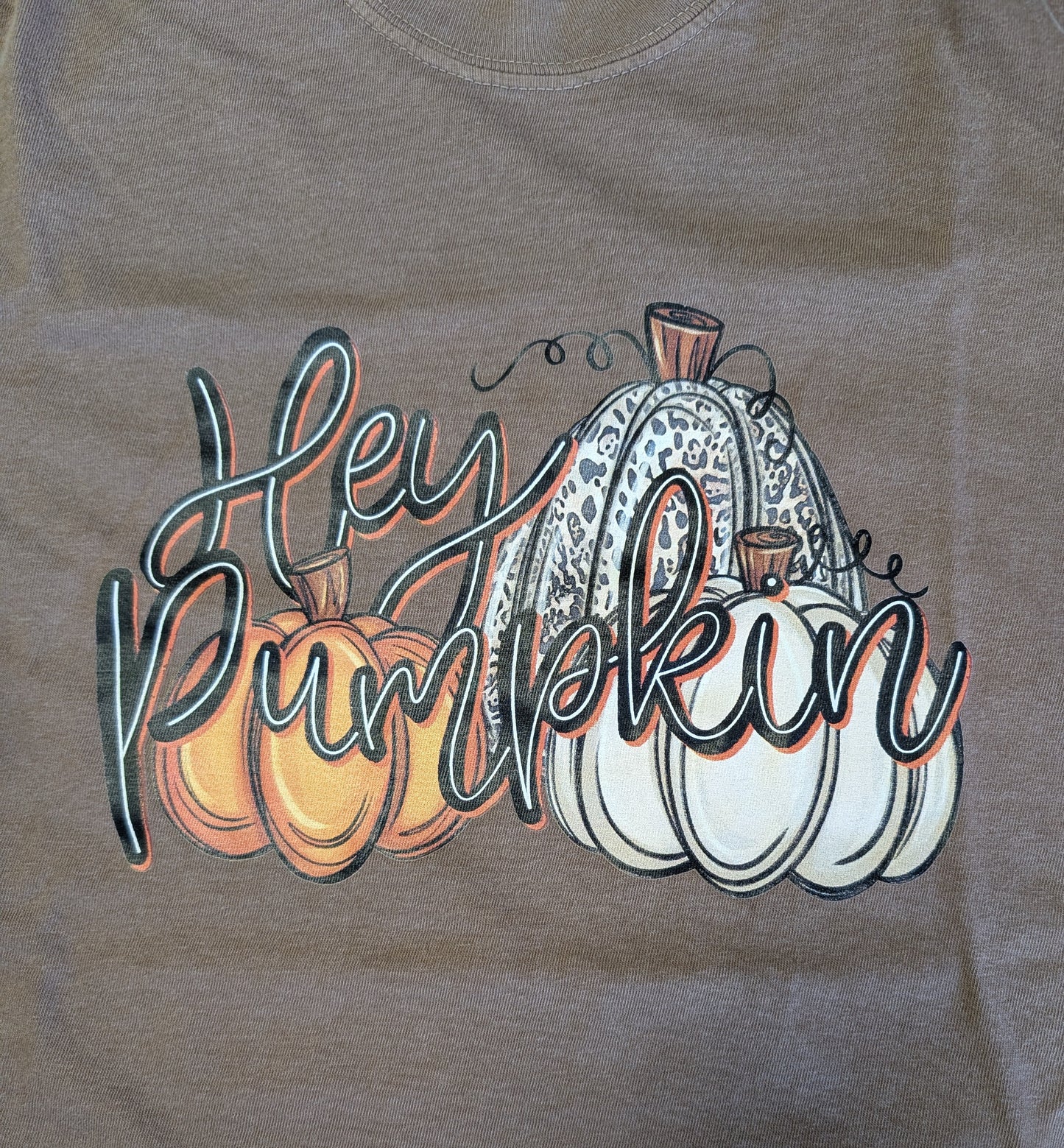 Lt. Brown Tee with pumpkins