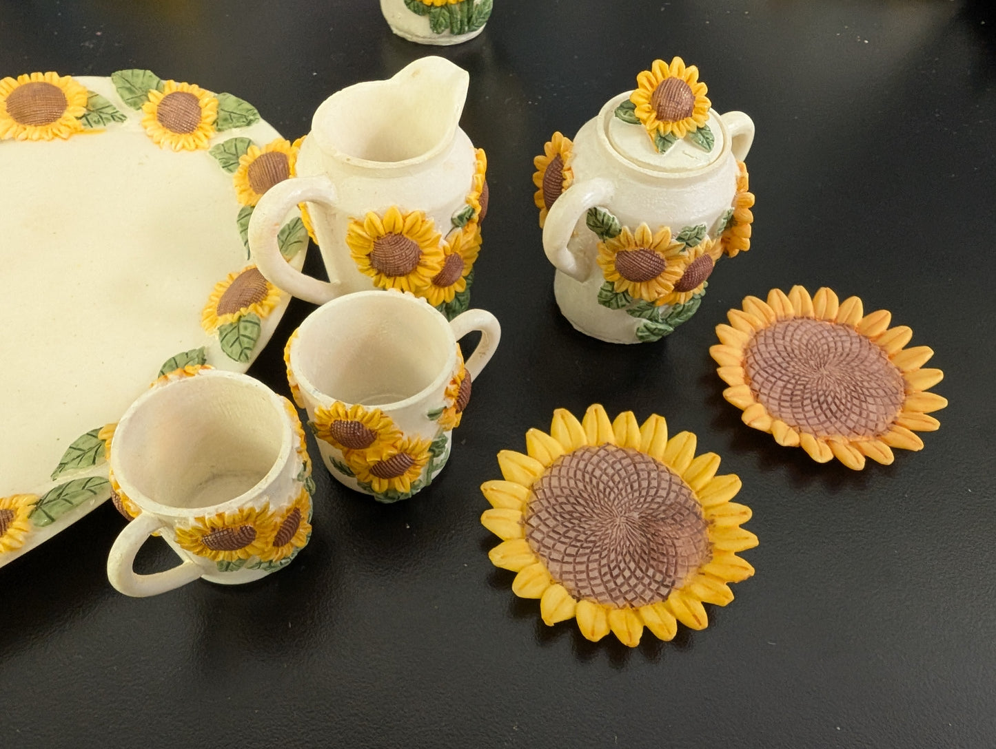 Miniature Tea Set - Sunflowers
