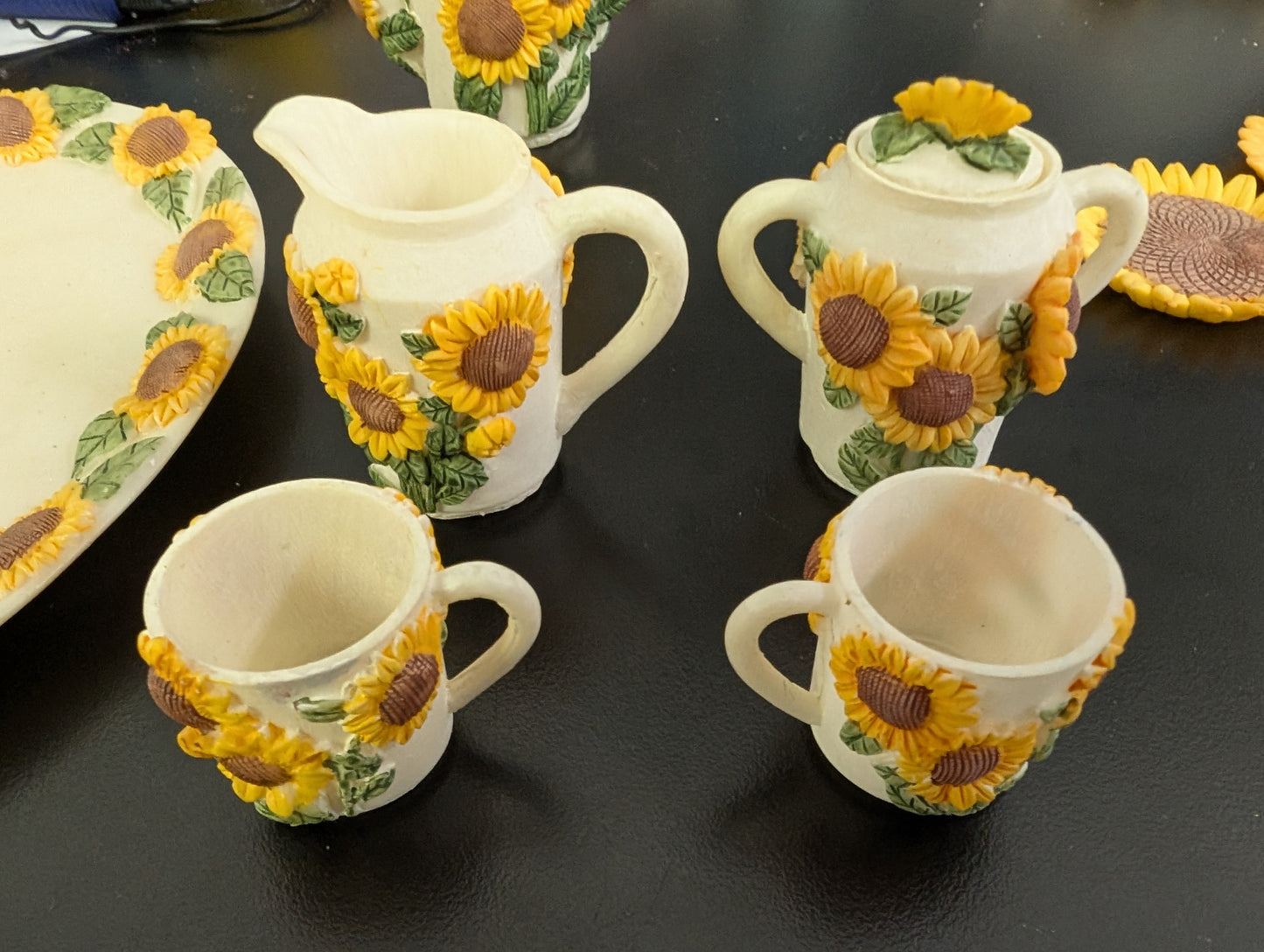 Miniature Tea Set - Sunflowers