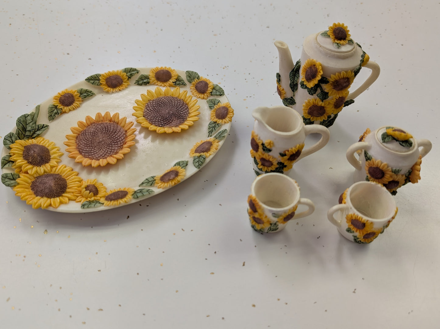 Miniature Tea Set - Sunflowers
