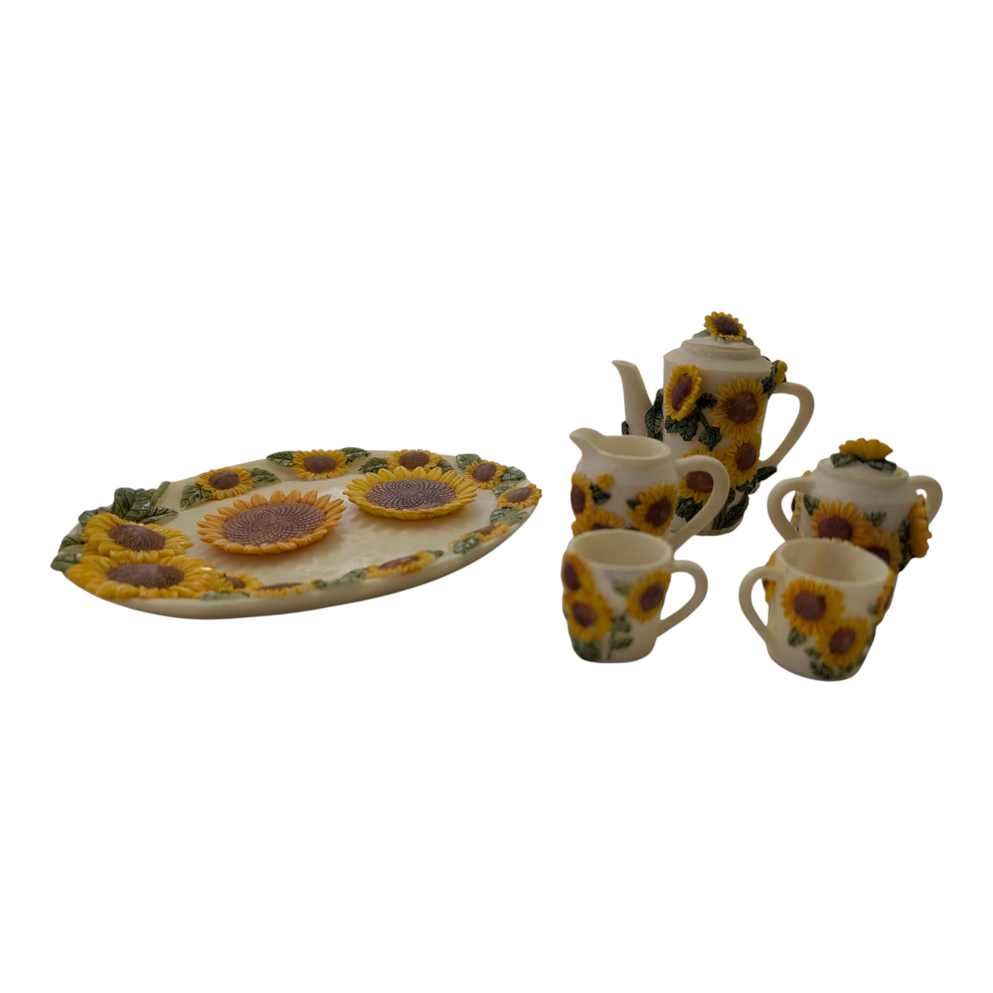 Miniature Sunflower Tea Set