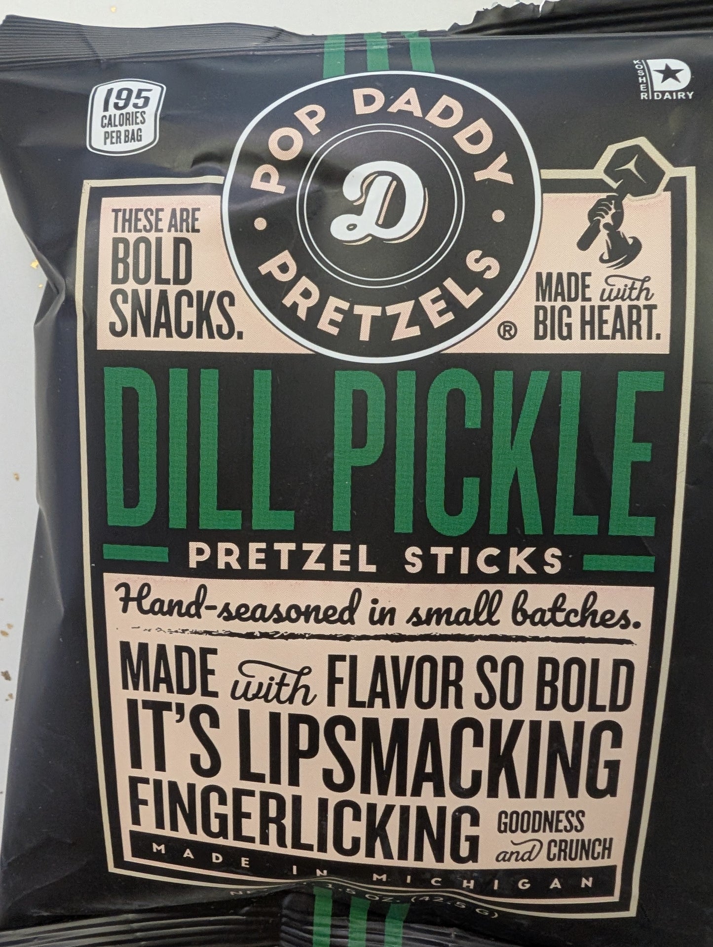 Pop Daddy Pretzels -mini pack 1.5oz 4 flavors