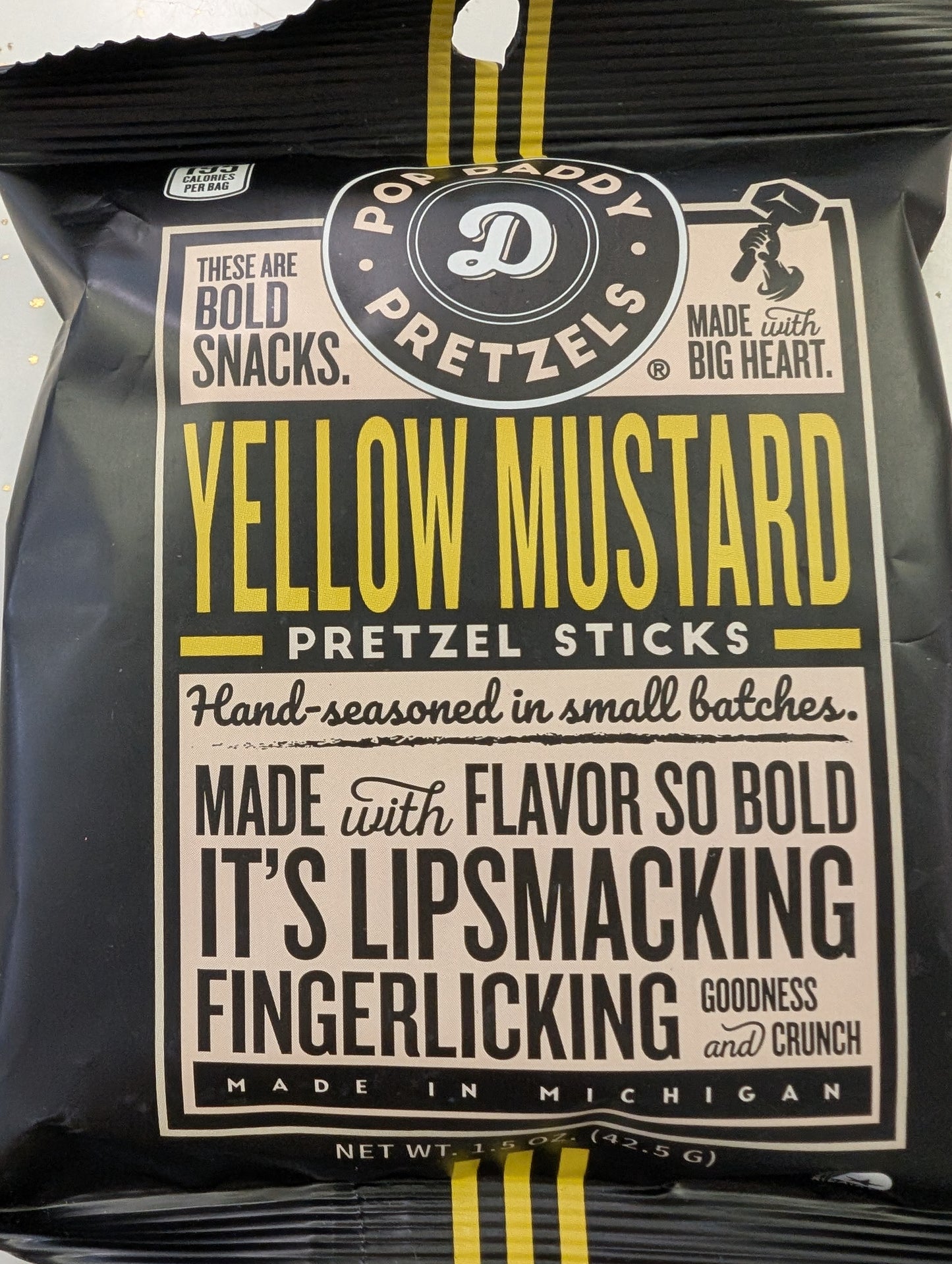 Pop Daddy Pretzels -mini pack 1.5oz 4 flavors
