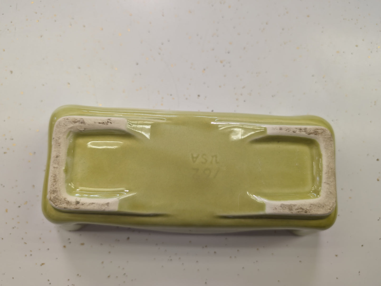 USA Pottery Dog-Bone Planter