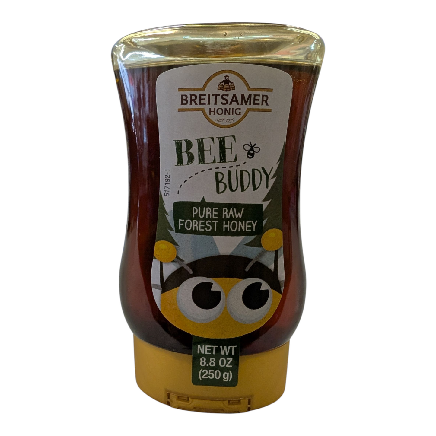 Breitsamer Honig Bee Buddy Raw Forest Honey – 8.8 oz Squeeze Bottle