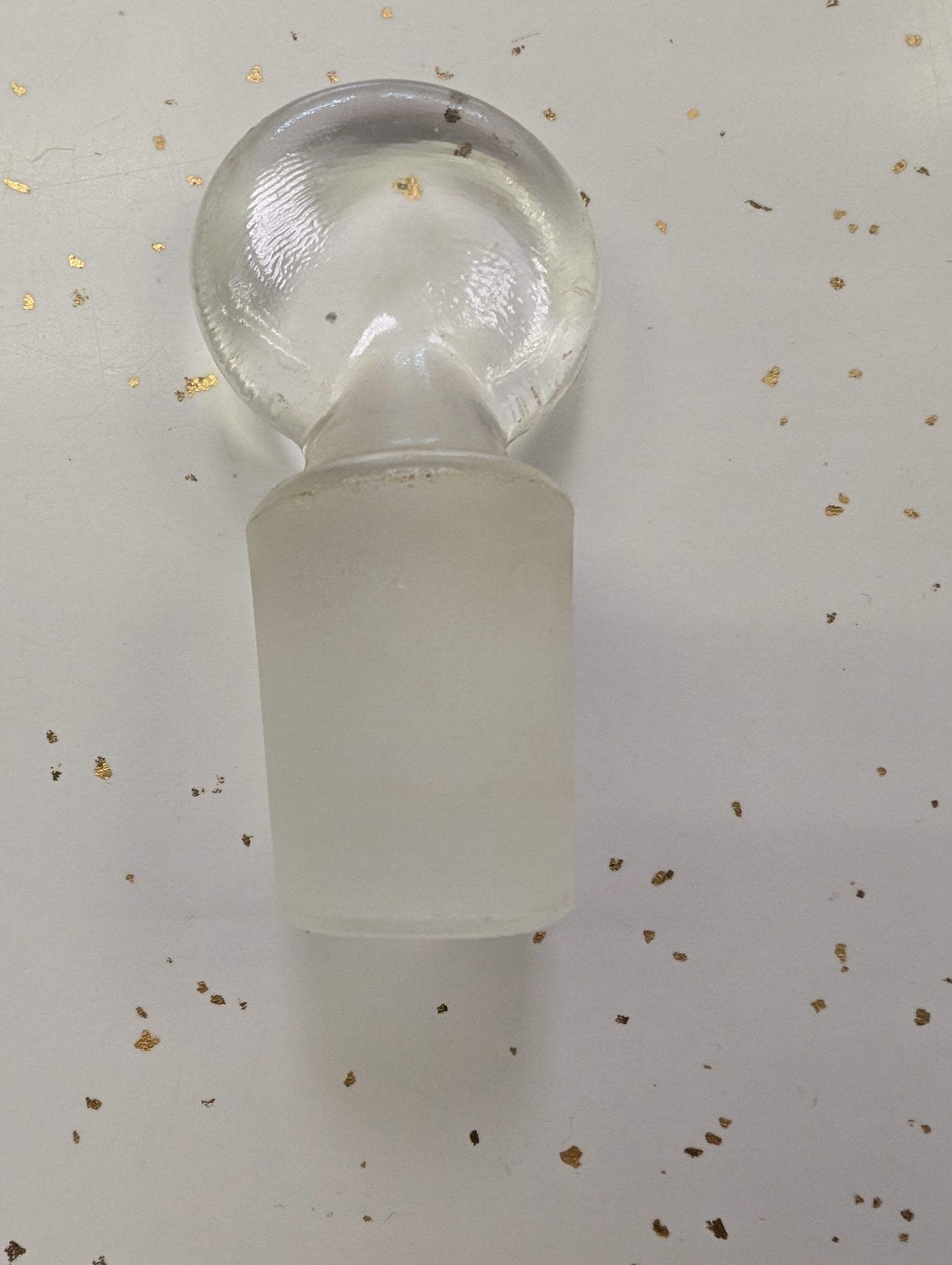 Vintage Apothecary Glass Bottle #4 with Stopper – T.C.W. Co. USA (1900–1940)