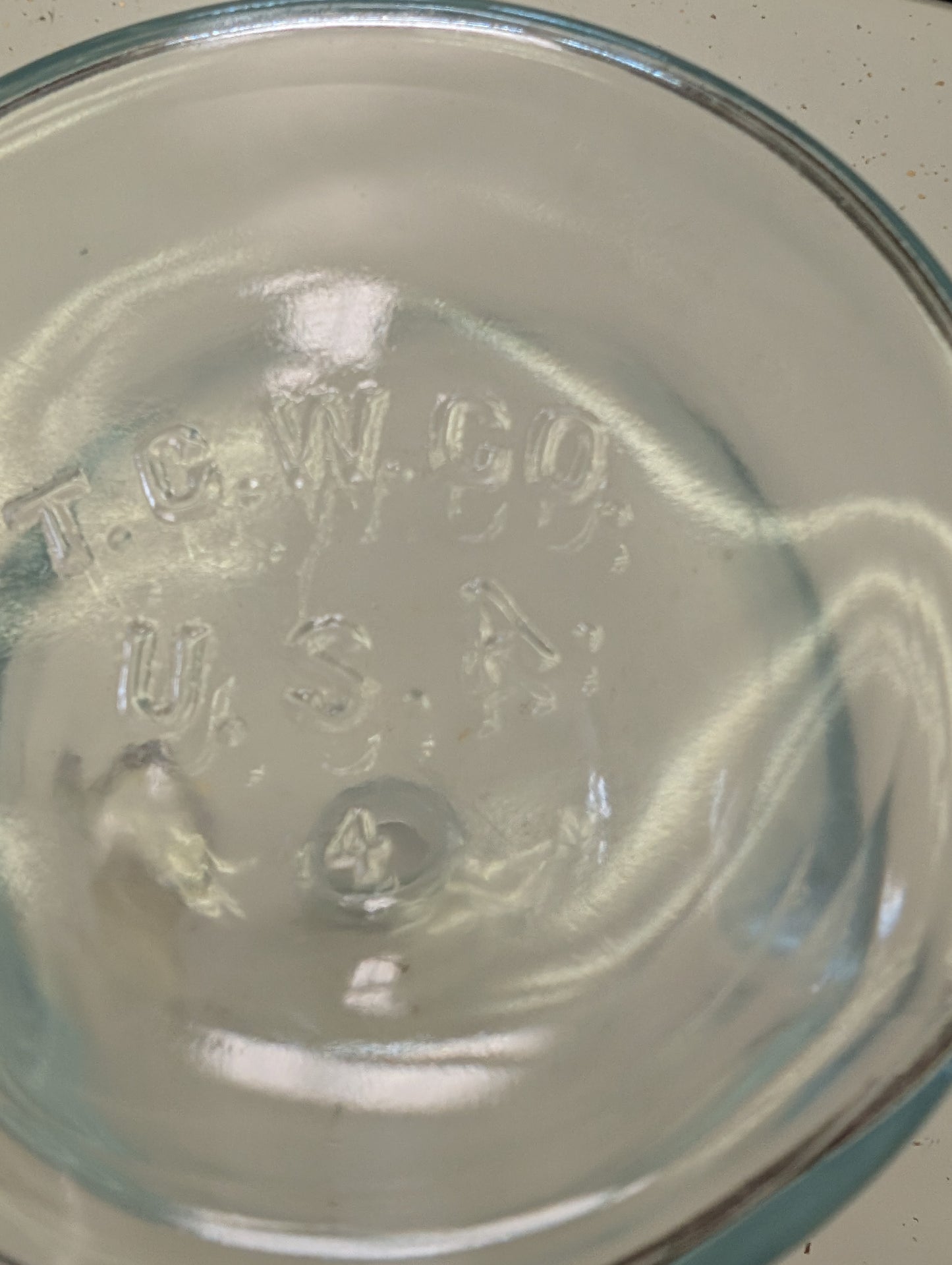 Vintage Apothecary Glass Bottle #4 with Stopper – T.C.W. Co. USA (1900–1940)