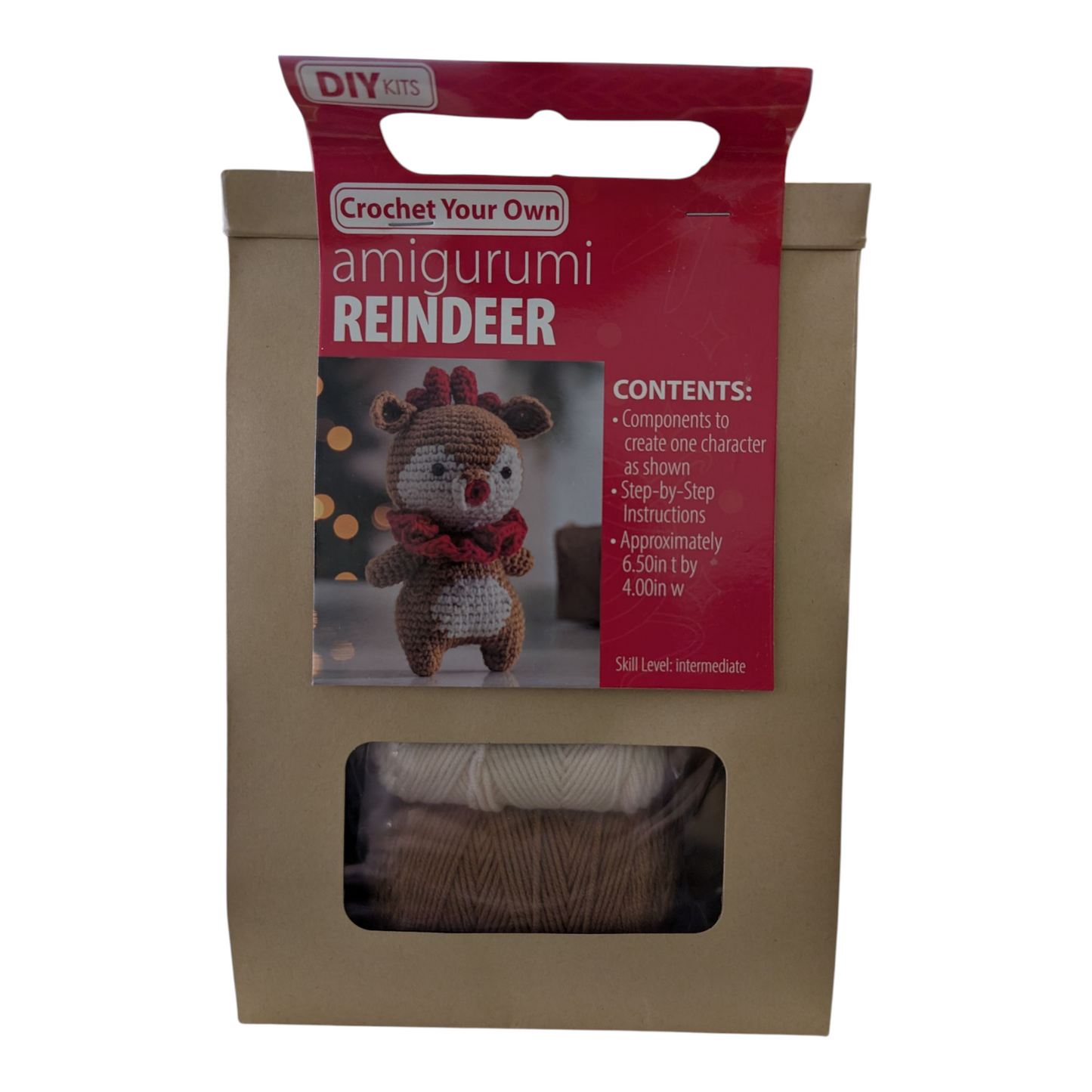 Amigurumi Holiday DIY Crochet Kits – Reindeer, Penguin, Gingerbread Man, Snowman