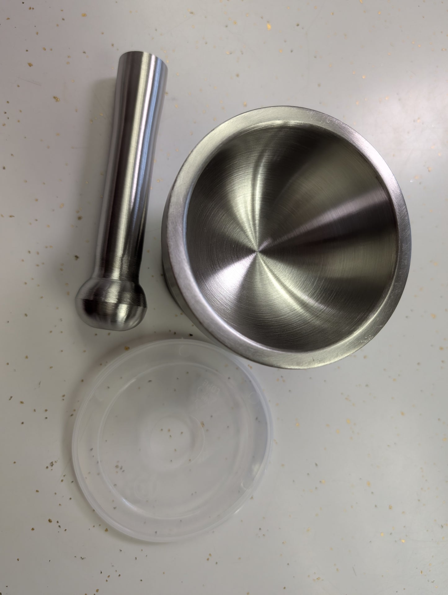 18/8 Stainless Steel Mortar & Pestle with Cover
