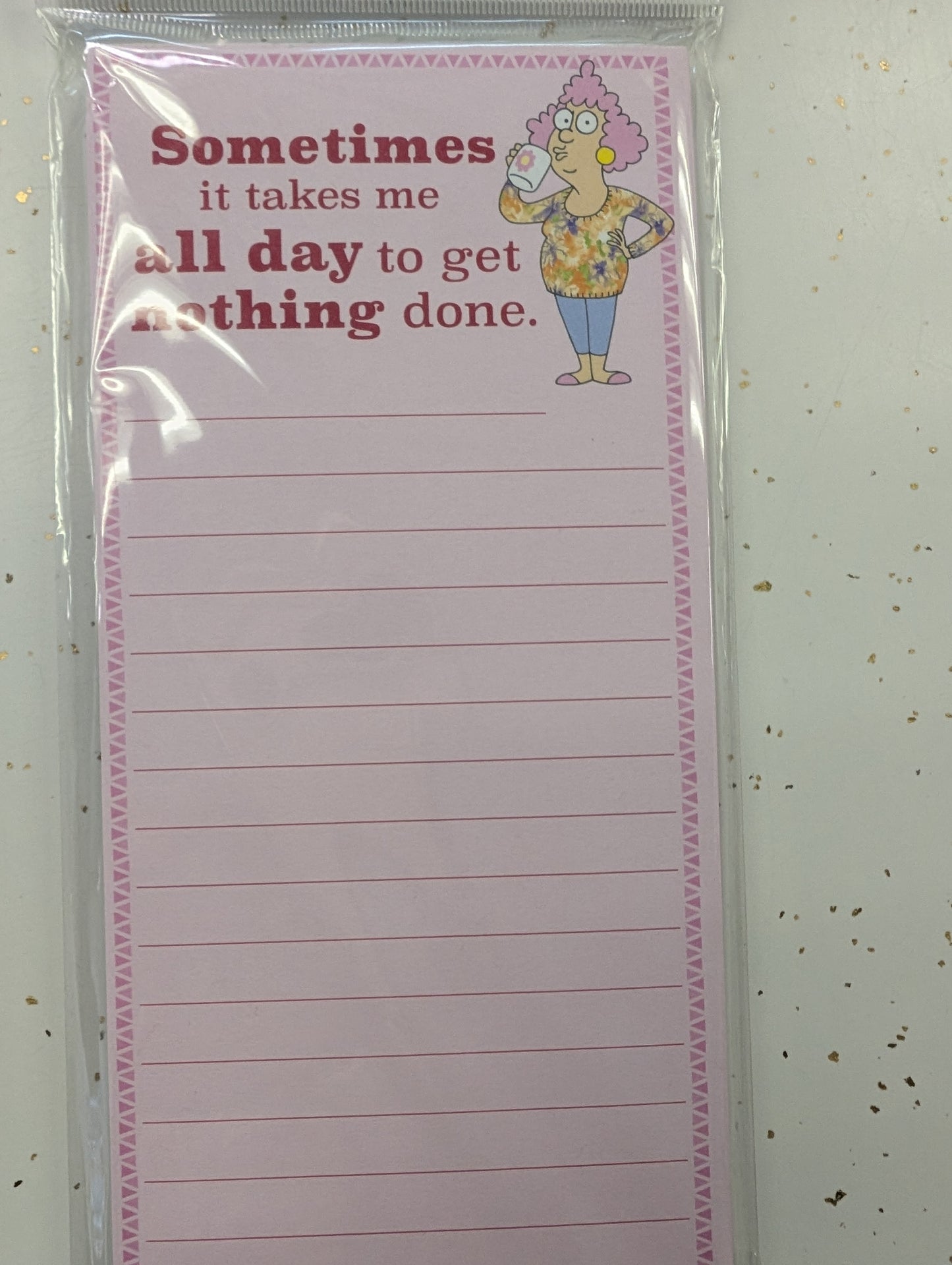 Sometimes it Take Me All Day Magnetic List Pad