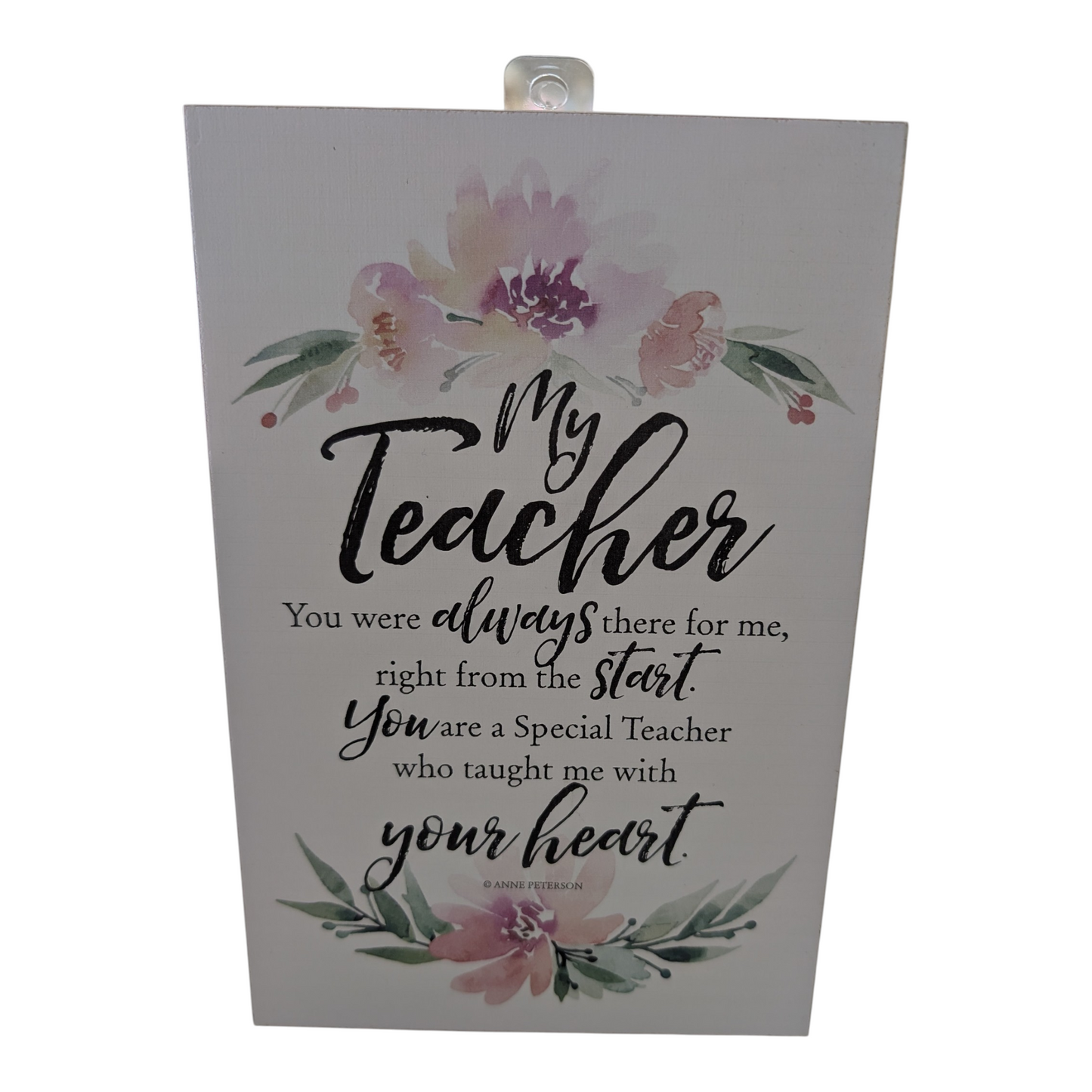 My Teacher Wood Plaque 6" x 9"