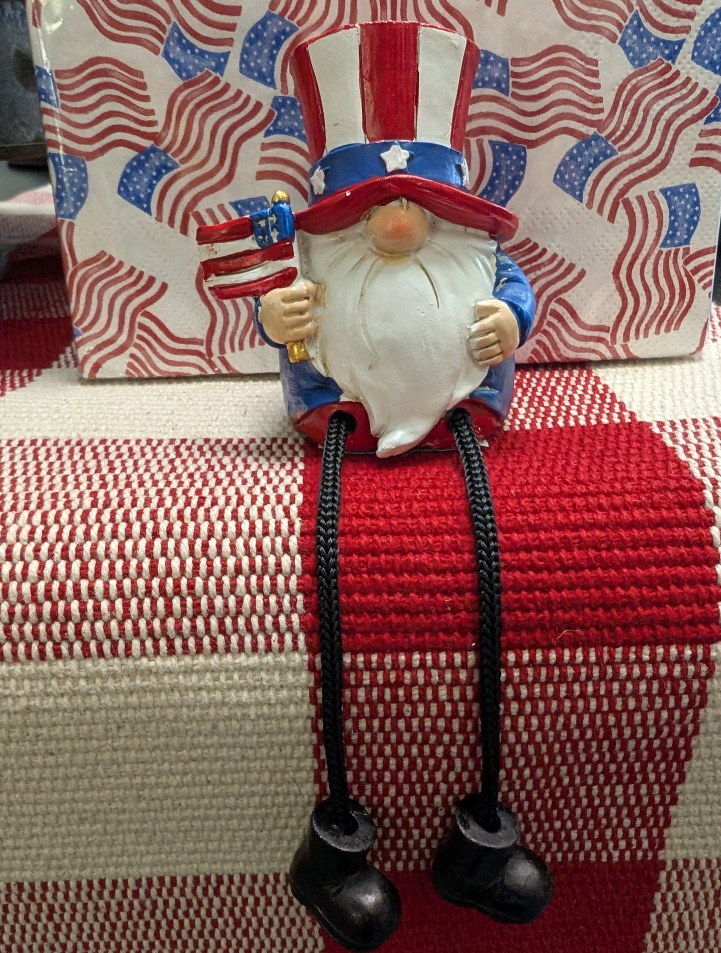 Patriotic Gnome Shelf Sitter – 3 Assorted Styles