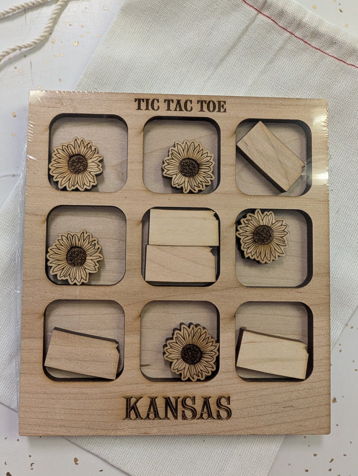 Kansas Sunflower Tic-Tac-Toe Game