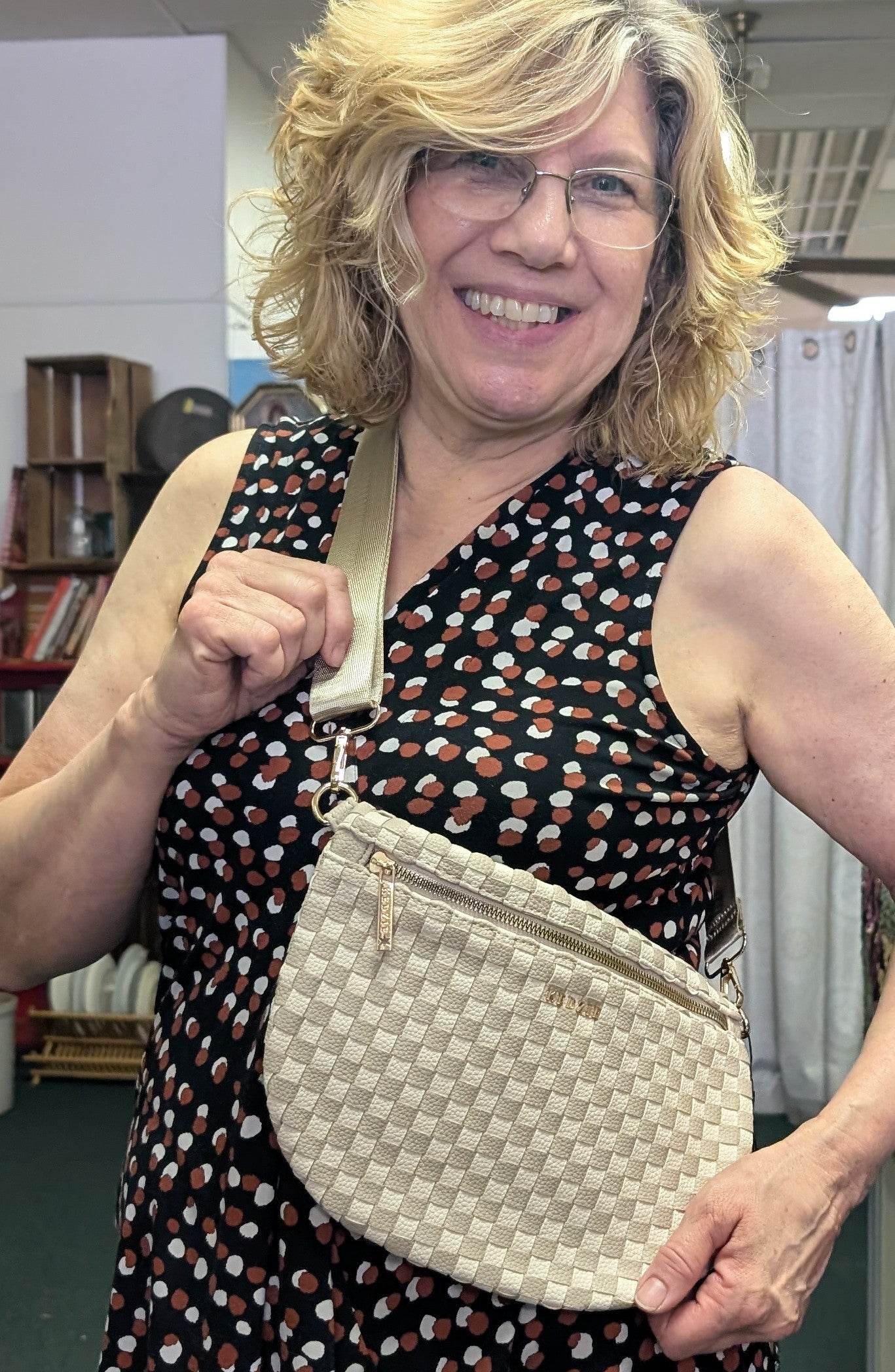 Kedzie® Terrace Woven Crossbody Bag - Taupe
