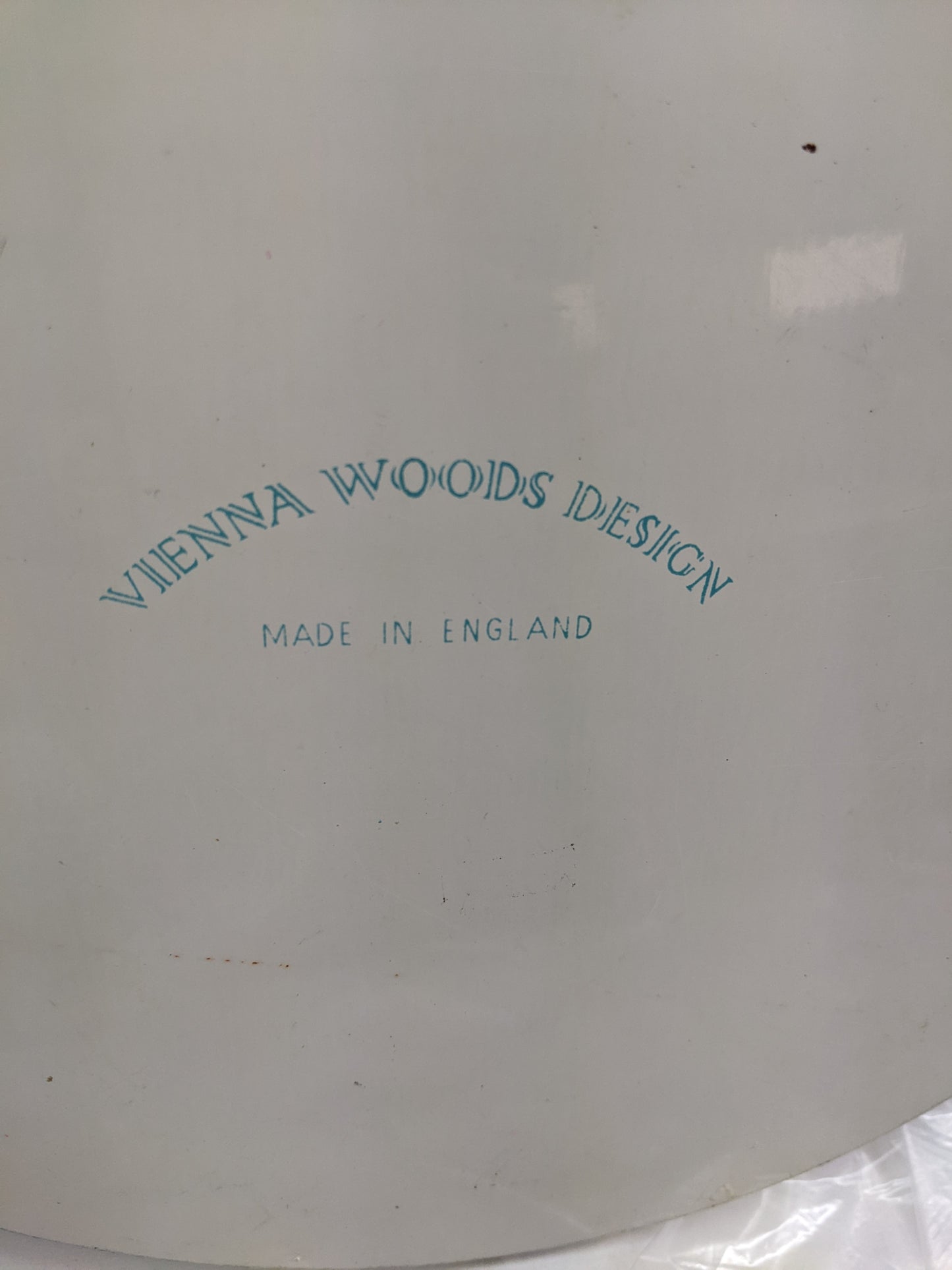 Vienna Woods Design Metal Tray -Blue Paisley