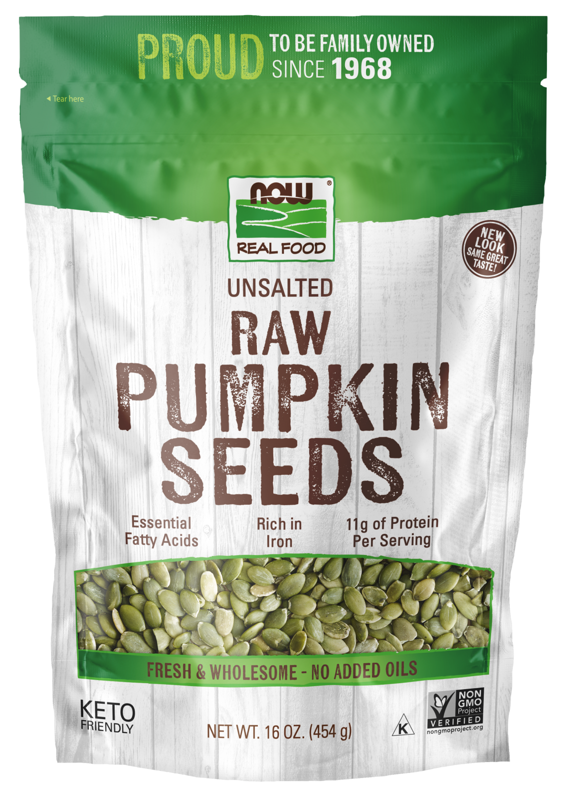 Organic & Unsalted Raw Pumpkin Seeds