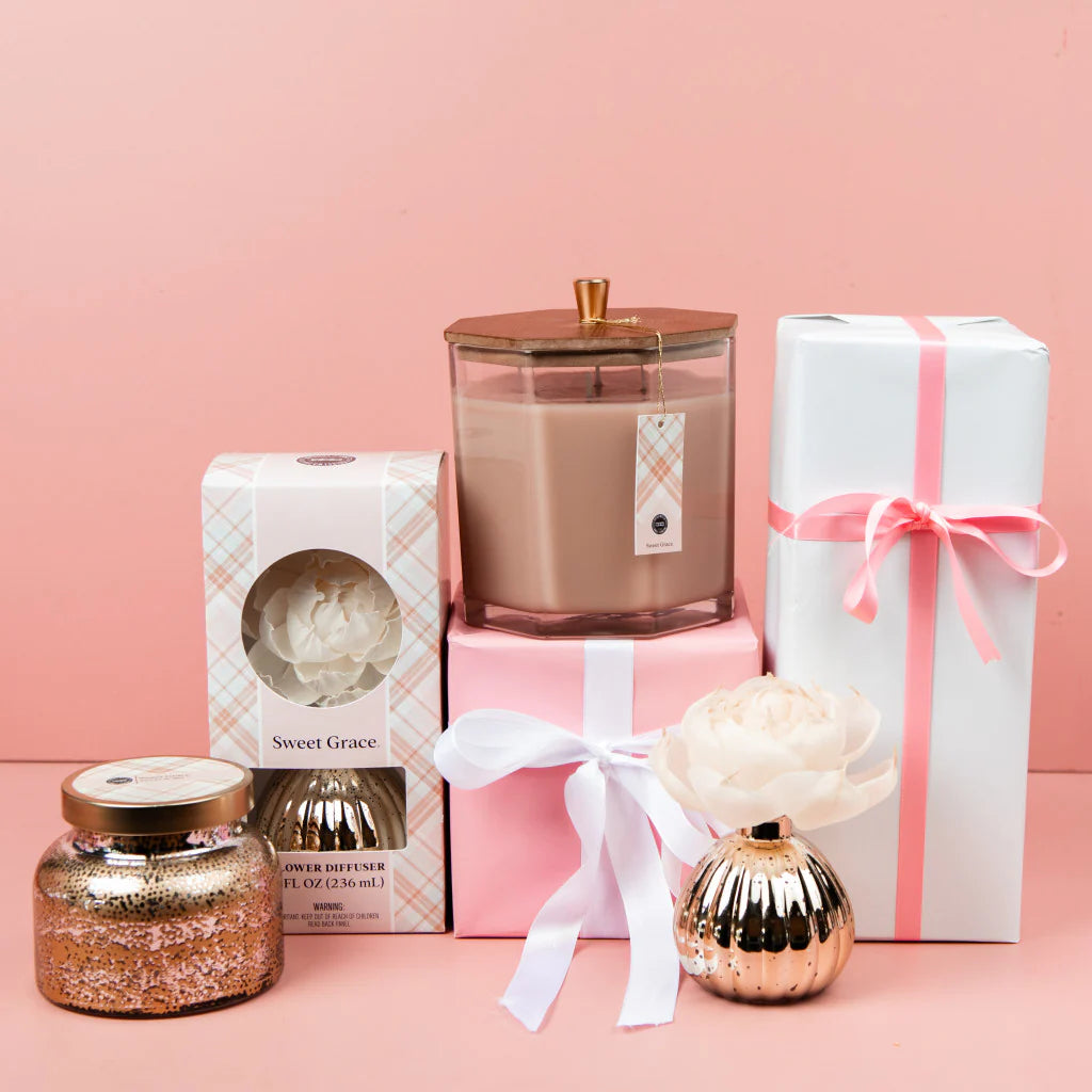 Sweet Grace Mercury Glass Flower Diffuser by Bridgewater Candle Company