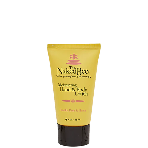 Naked Bee Vanilla, Rose & Honey 1.5oz Travel Size Lotion