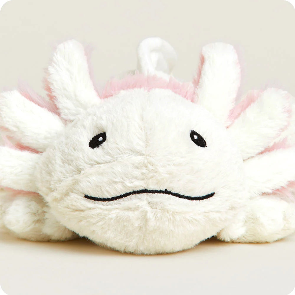 White Axolotl Warmies® Plush – Heatable Lavender Comfort