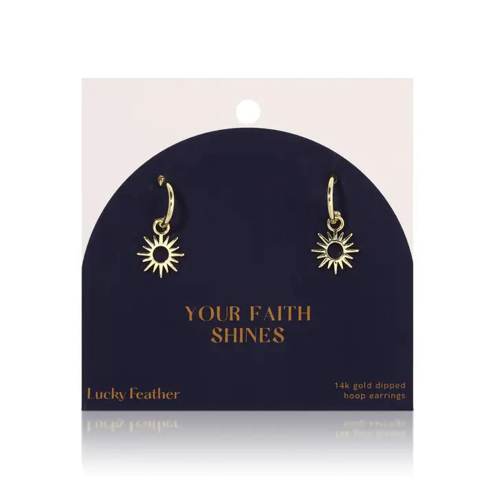 Your Faith Shines - Sun Earrings