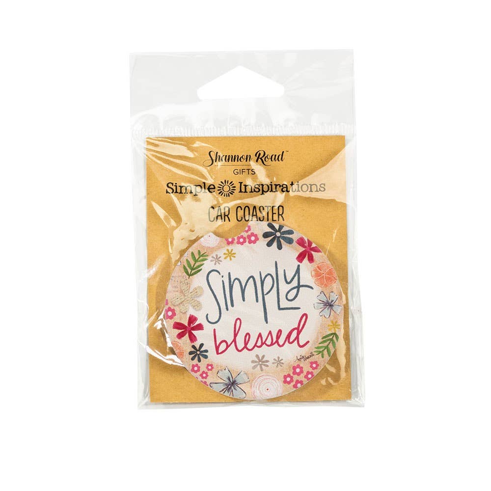 Simply Blessed Car Coaster