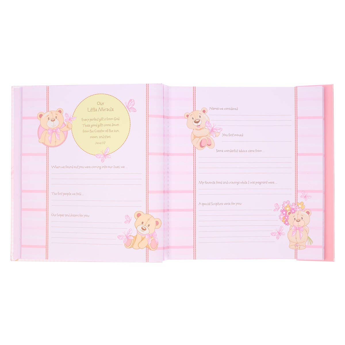 Our Baby Girl Memory Book – Pink Keepsake Album