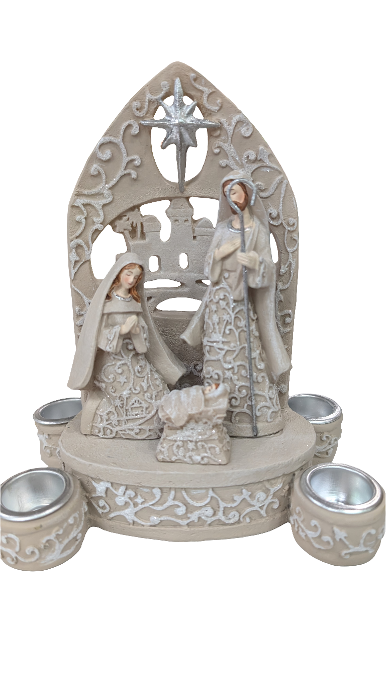 Holy Family Advent Candle Holder