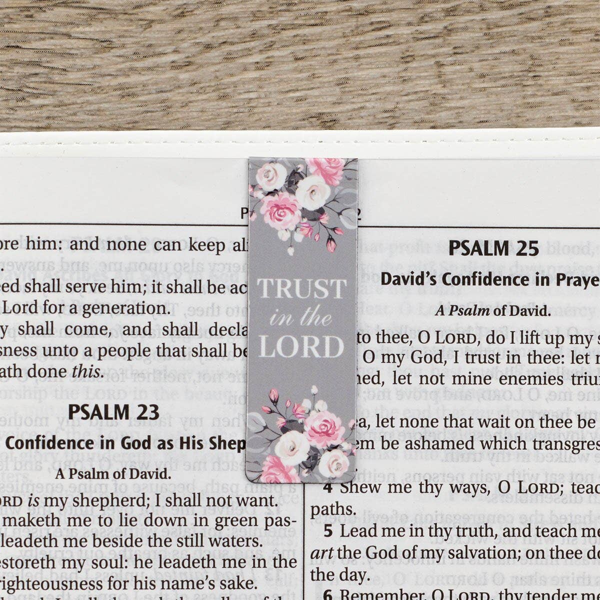 Magnetic Bookmark Set Pink Roses