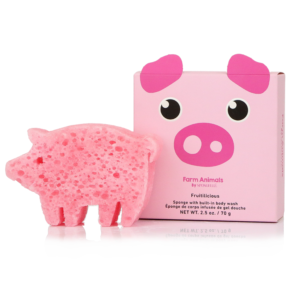 Farm Animals Kids Bath Sponge Assortment