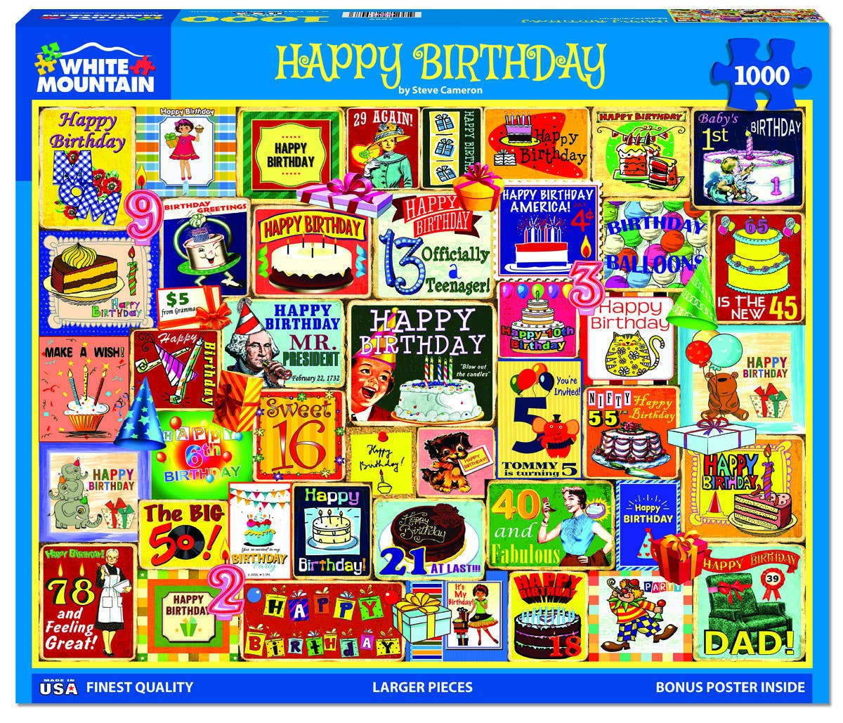 Happy Birthday - 1000 Piece Jigsaw Puzzle