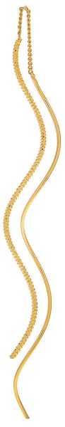 Gold Twisty Texture Ear Threader Earrings
