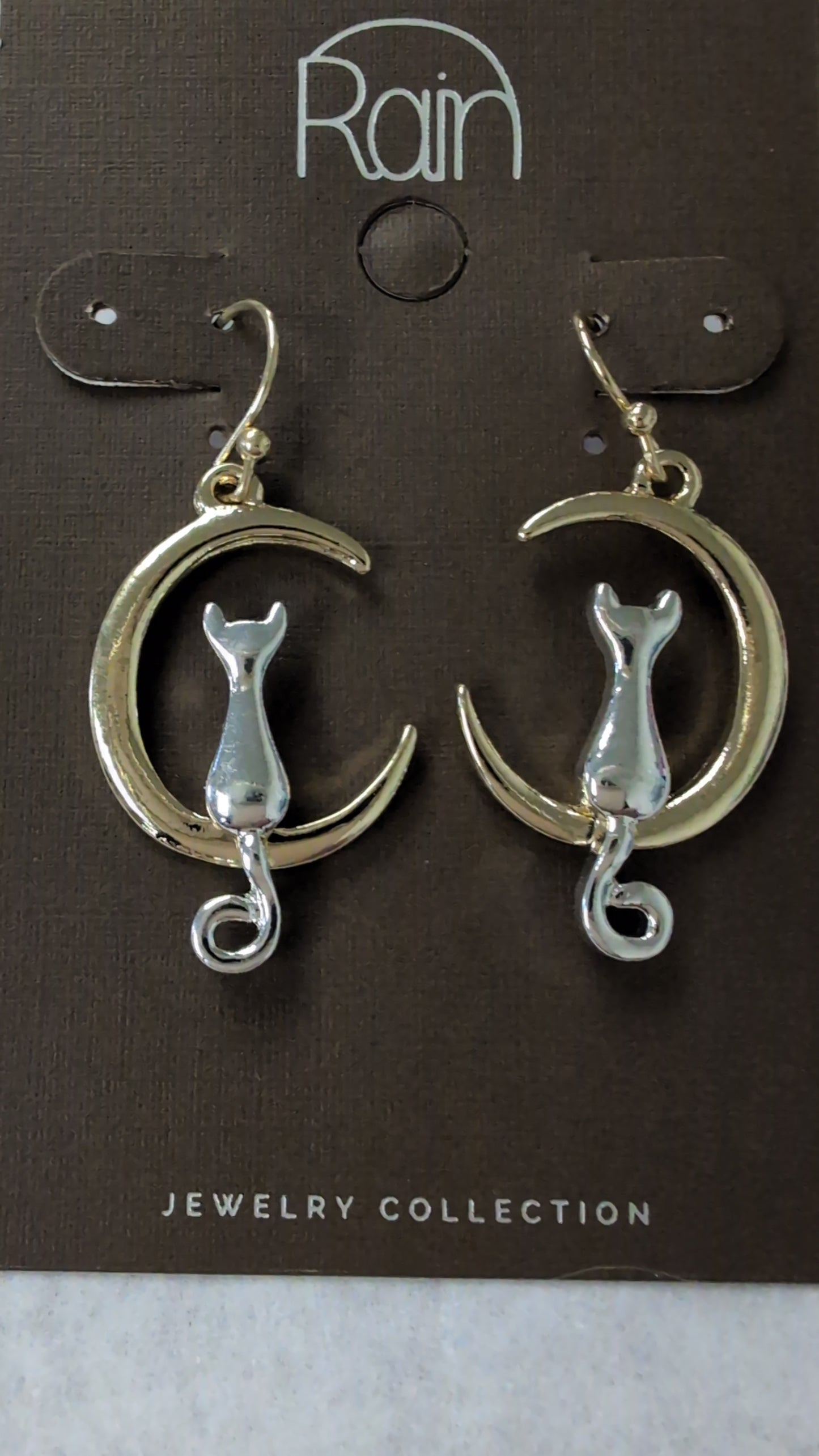 Two Tone Cat In The Moon