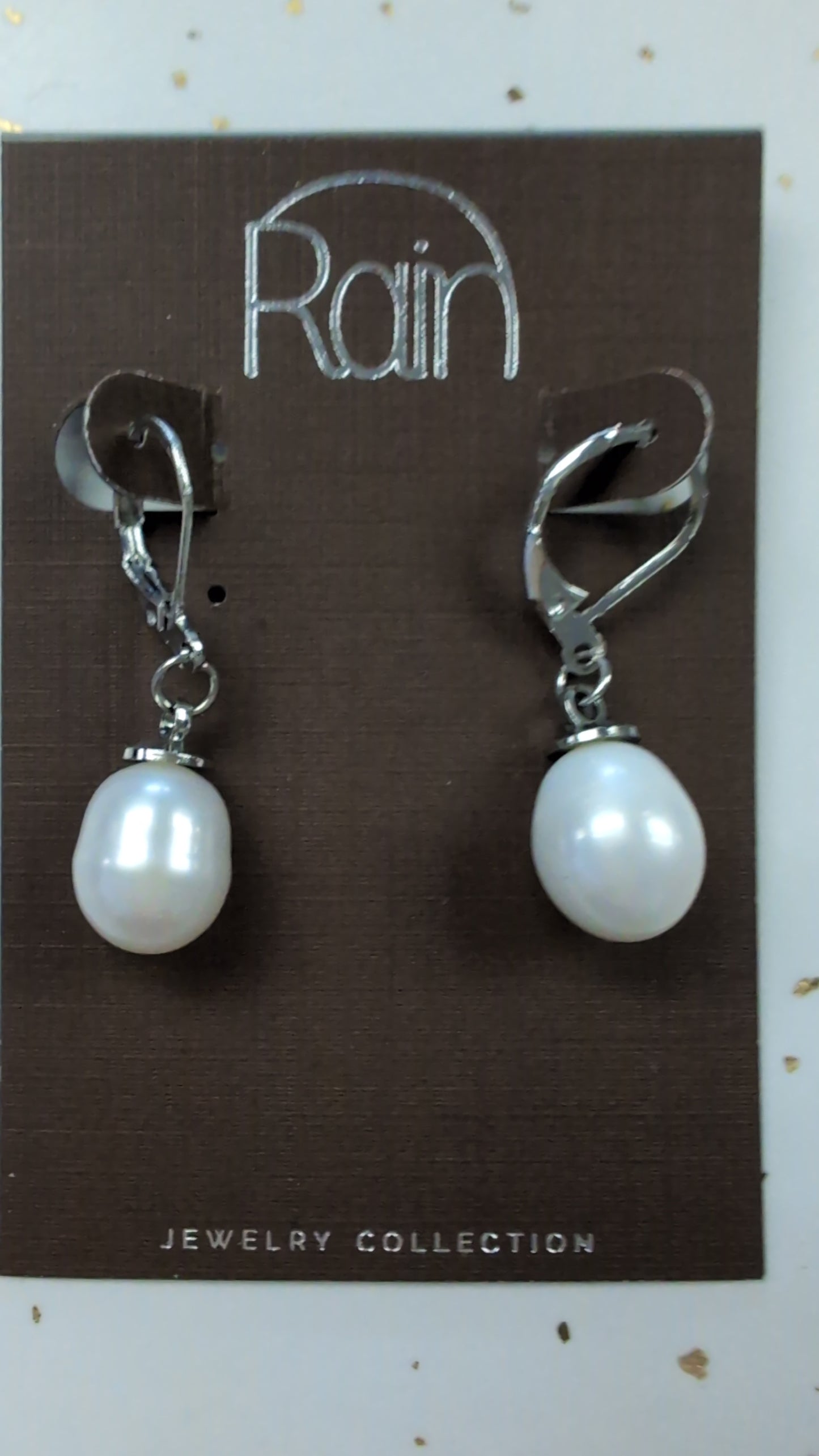 Silver Pearl Earrings