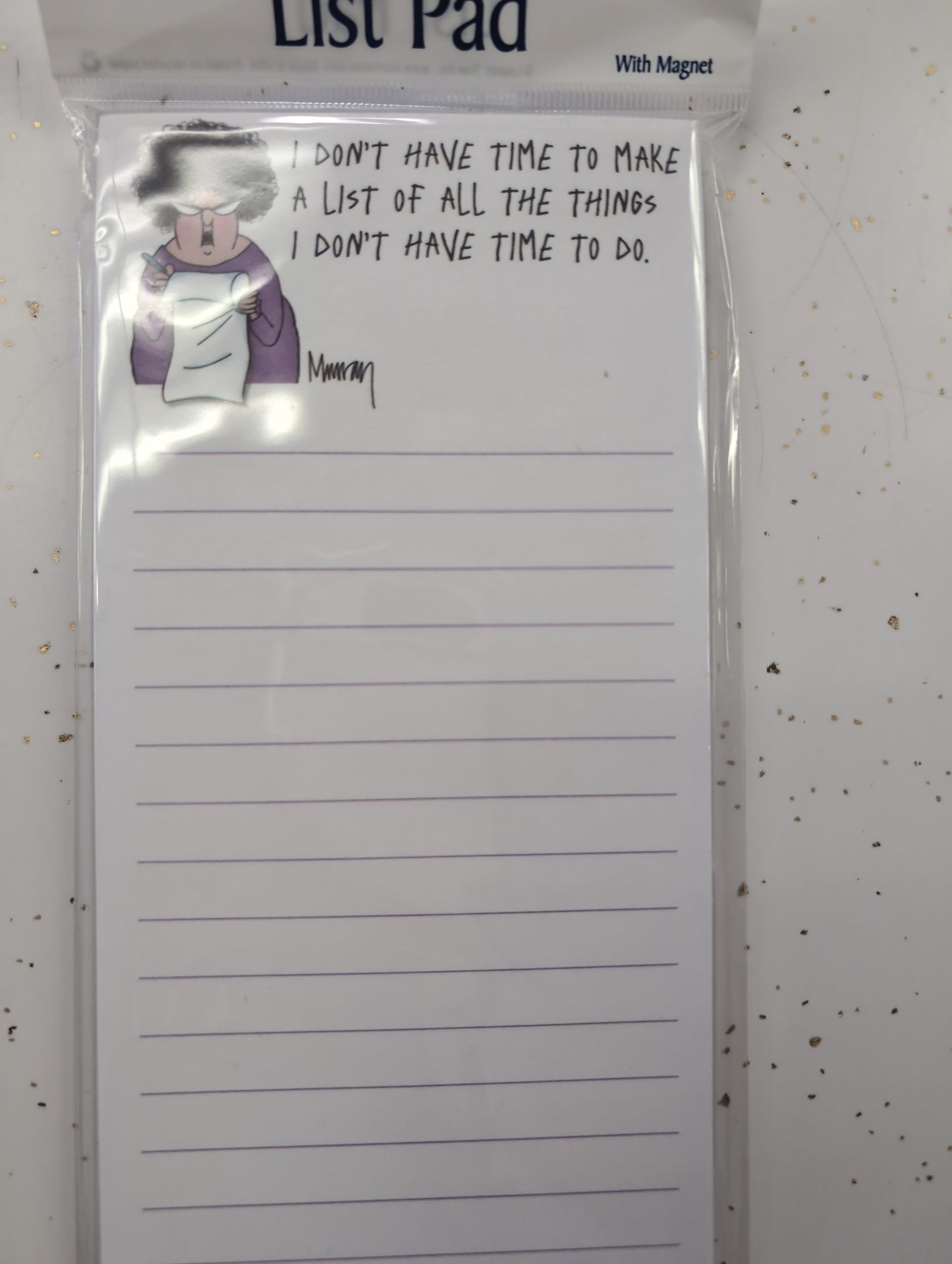 I Don't Have Time To Make A List Magnetic List Pad