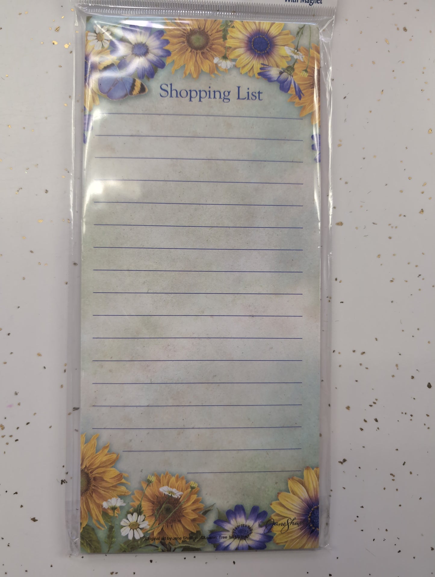 Floral Shopping List Magnetic List Pad