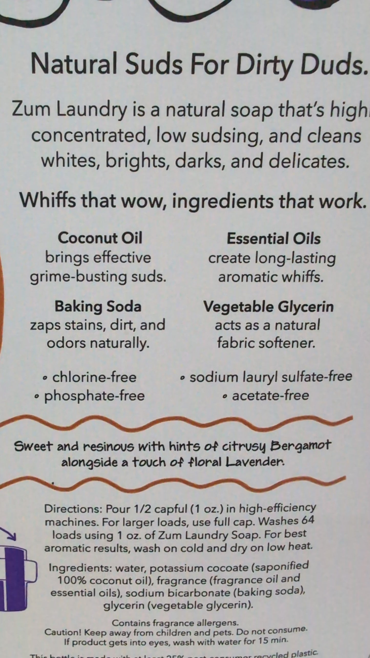 Zum Laundry - Amber 64oz.