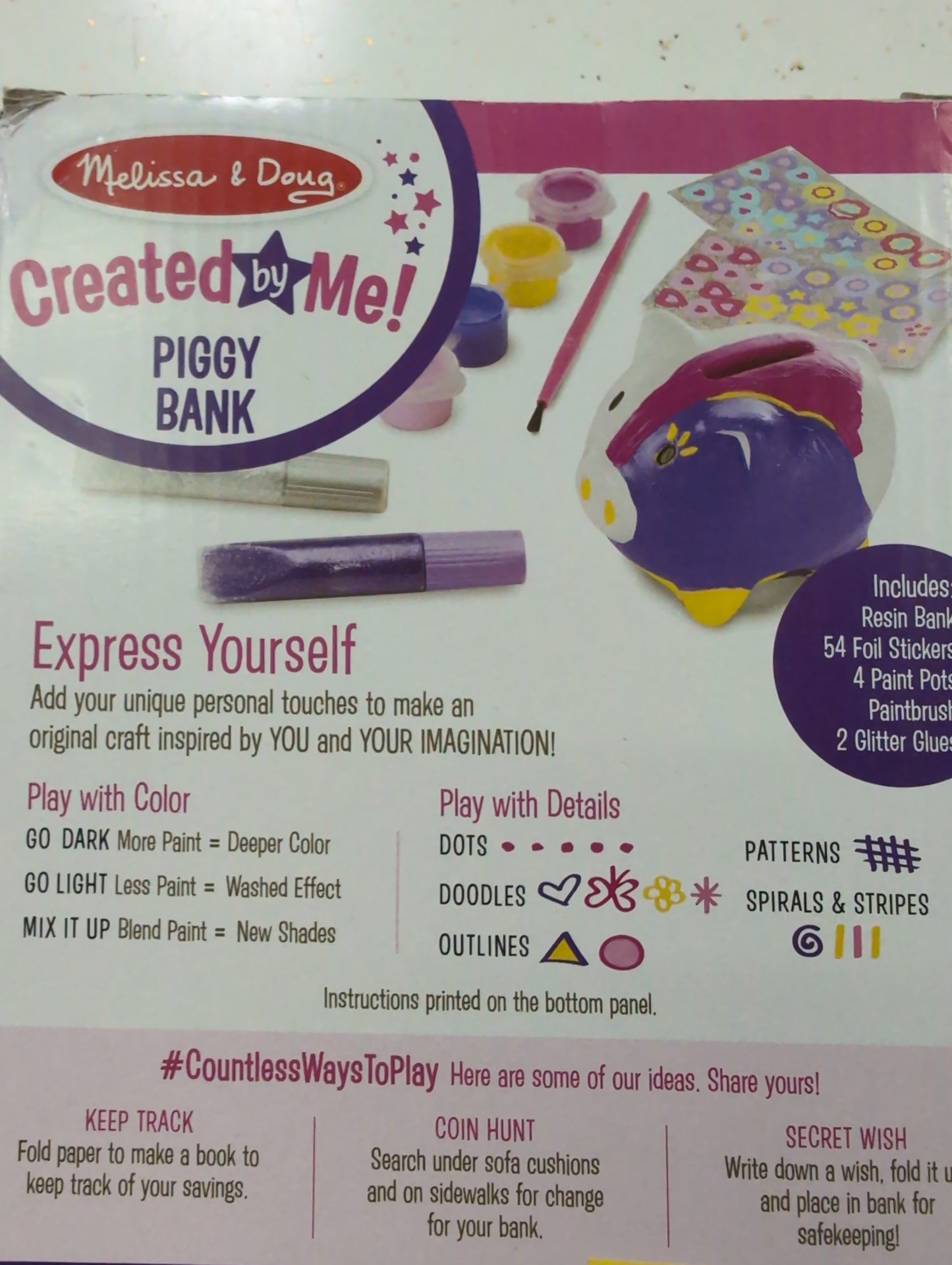 Melissa & Doug Created by Me Piggy Bank