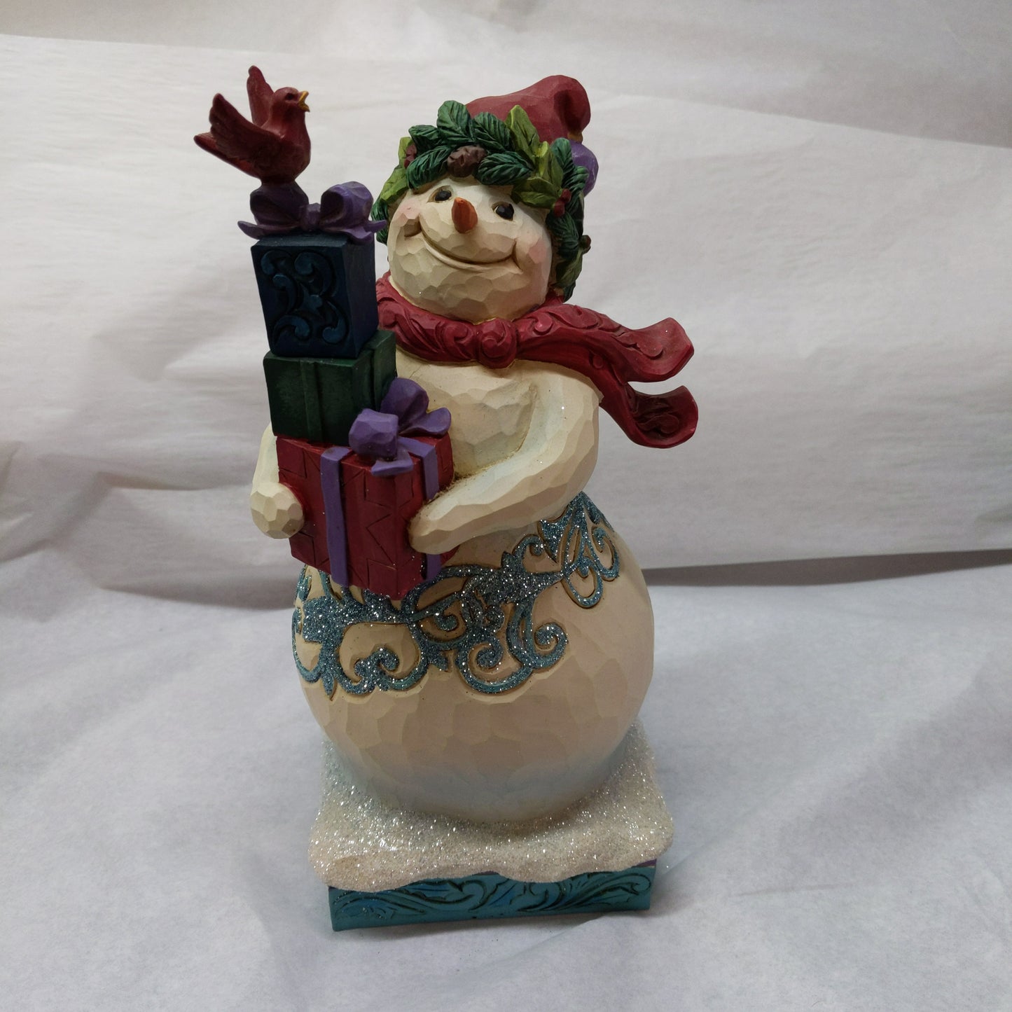 Jim Shore Snowman w/gifts