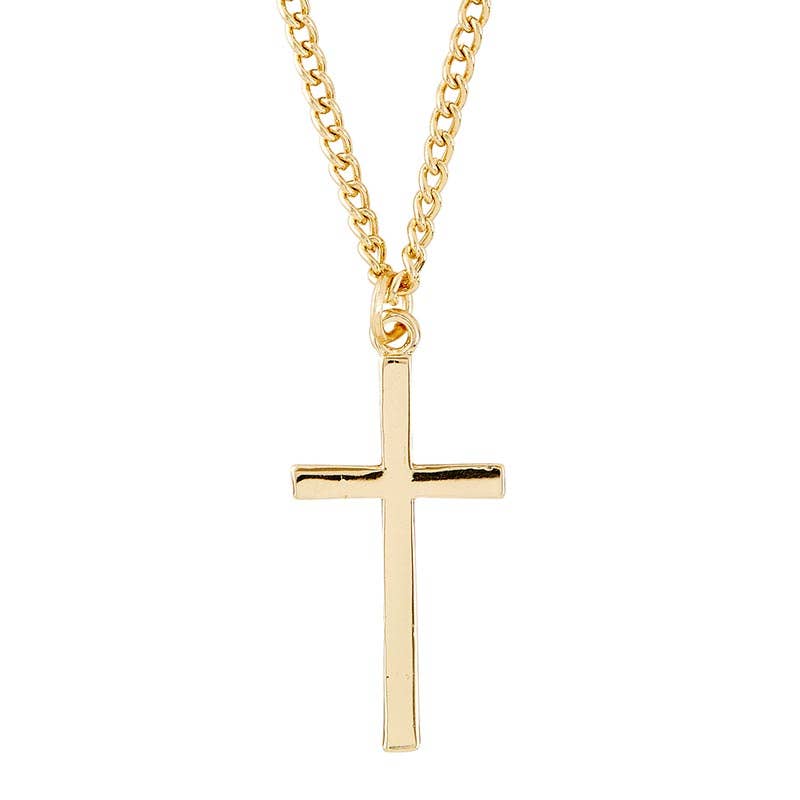 Cross Pendant Necklace Gold