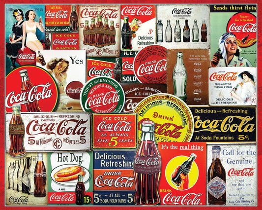 Coca-Cola Tin Signs 1000 Piece Jigsaw Puzzle
