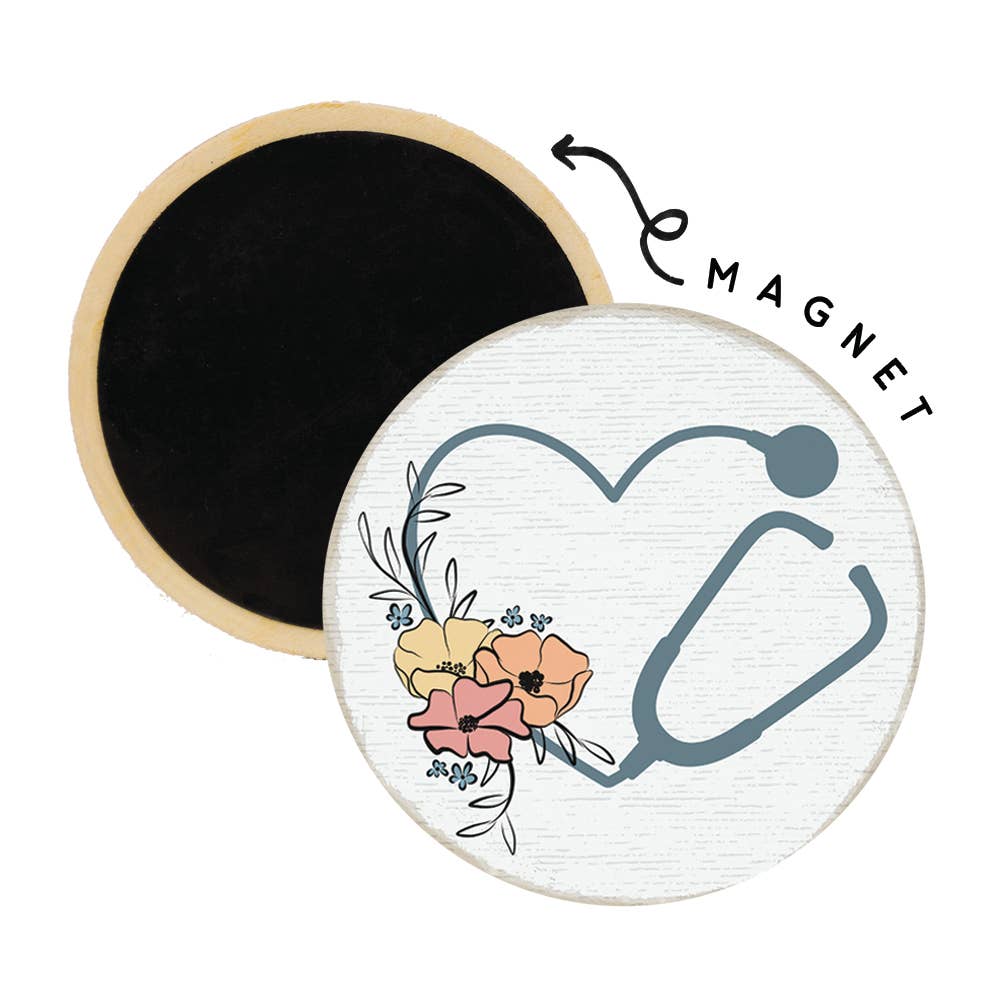 Flower Stethoscope - Round Magnets