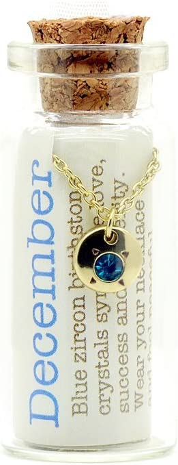Birthstone Bottle Necklace