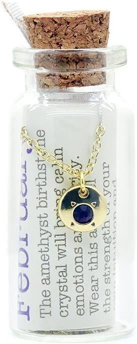 Birthstone Bottle Necklace