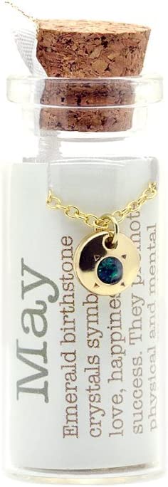 Birthstone Bottle Necklace