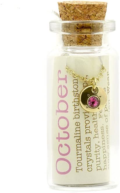 Birthstone Bottle Necklace
