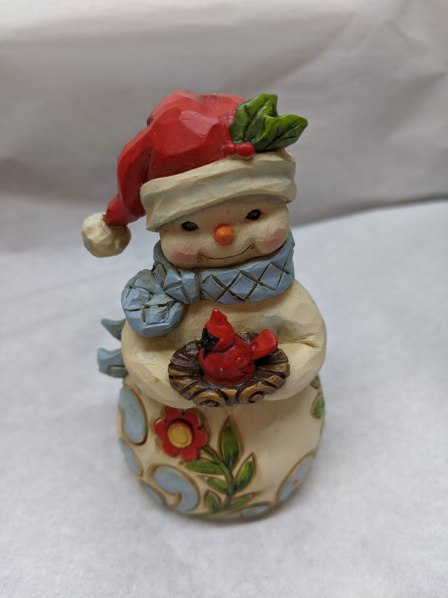Jim Shore Mini Snowman with Cardinal