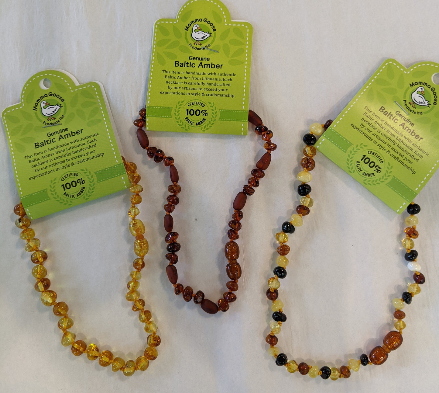 Baltic Amber Necklaces  - Baby thru Toddler