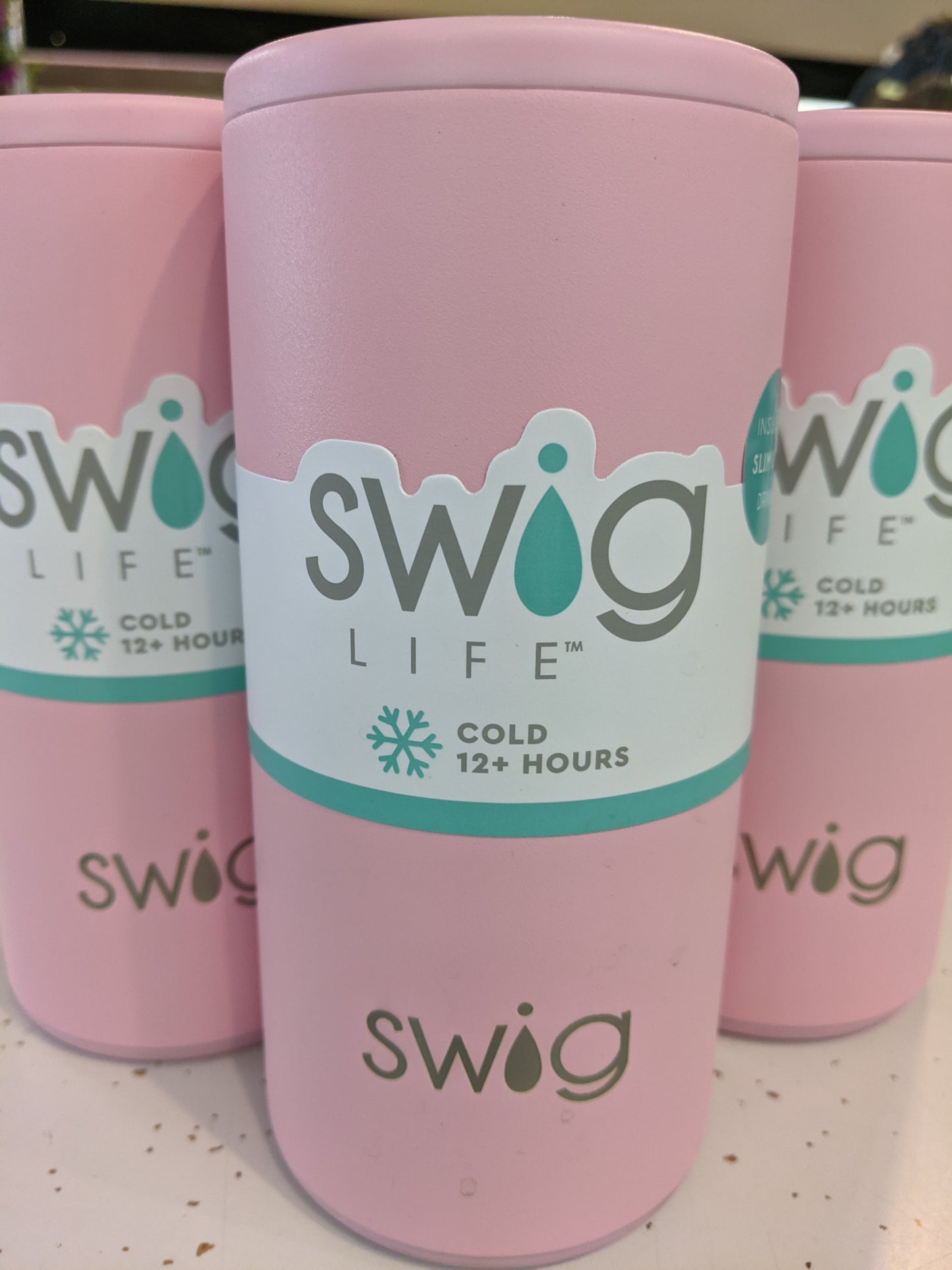 SWIG Skinny Can Cooler - Matte Blush