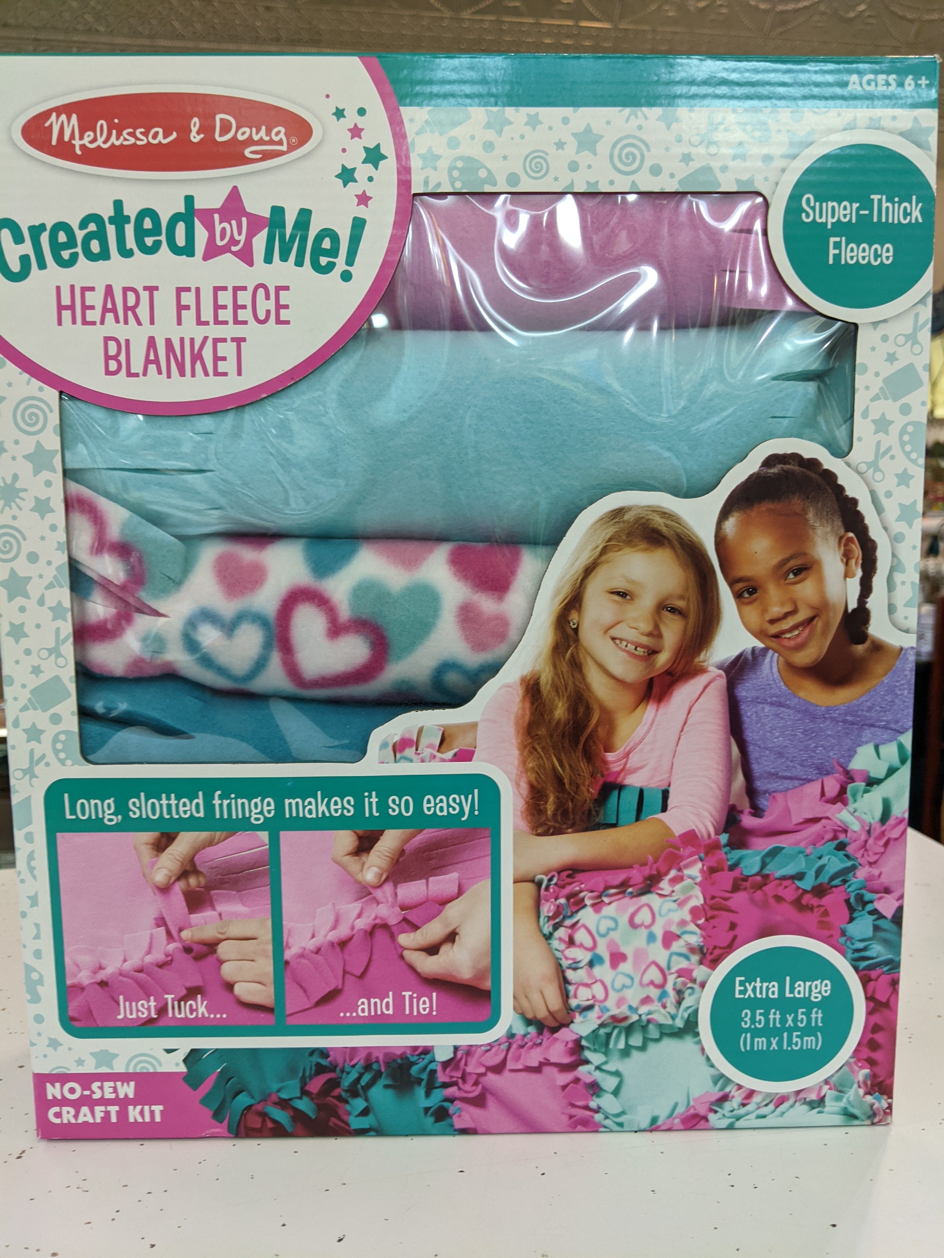 Melissa and doug heart best sale fleece blanket